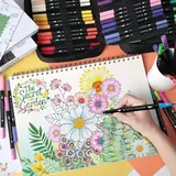 120 Dual Tip Brush Pens, photo 6